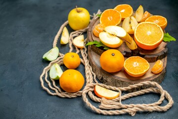 Beautiful oranges in various forms generative ai illustration	