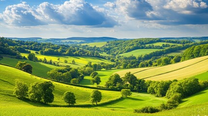 Fototapeta premium view of the hills