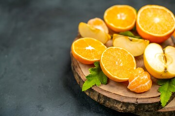 Beautiful oranges in various forms generative ai illustration	