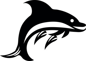 Fish collection silhouette vector trendy design