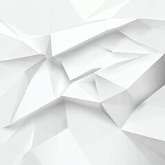 Obraz premium A white abstract pattern of many triangles and sharp angles.