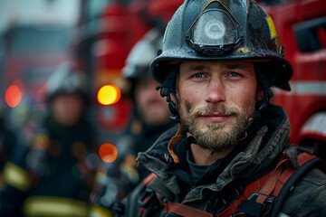 Obraz premium AI generated picture of rescue service man rescue operation outdoors