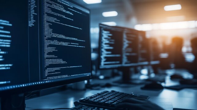 Code on Computer Monitor