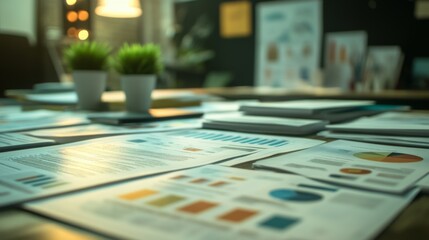 Fototapeta premium Business Data Analysis Reports