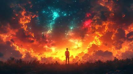 Fototapeta premium fire in the forest