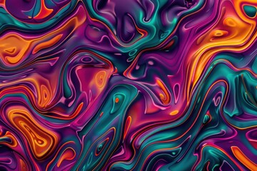 An image of an abstract painting featuring bold blue, yellow, and purple colors - Generative AI. Beautiful simple AI generated image
