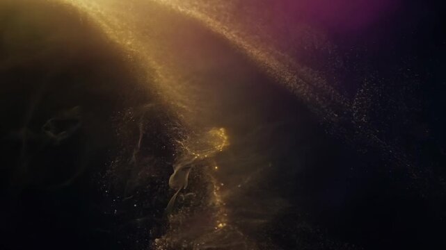Soft glow of rad prob in the night sky over a serene landscape