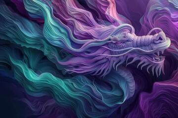 Obraz premium Swirls of data points dance in a mesmerizing visual art, showcasing the beauty of big data analytics - AI Generative.. Beautiful simple AI generated image in 4K, unique.