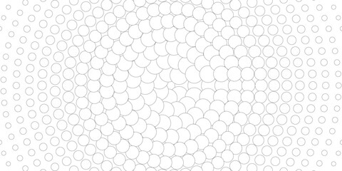 Abstract halftone background with wavy surface made of gray dots on white. vector ilustration