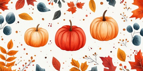 Autumn Harvest Display with Rich Colors and Textures