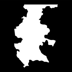 Quiche department map, administrative division of the country of Guatemala. Vector illustration.