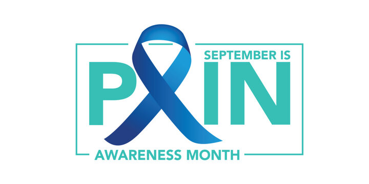 Pain awareness month is observed every year in September, to raise public awareness of issues in the area of pain and pain management, Vector illustration