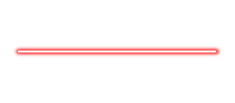 Line neon glowing sign red 