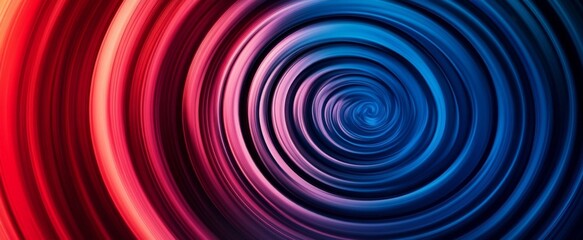 Fototapeta premium Abstract Spirals of Red and Blue in Circular Orbits: A Texturized Background with Space for Textual Elements,Abstract Art