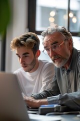 Obraz premium Guiding the Next Generation: Mentorship in Digital Age