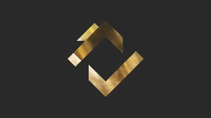 Obraz premium Gold geometric house symbol on a double background. Ideal for logos in real estate, construction, architecture, and building. Flat vector design for logo templates.