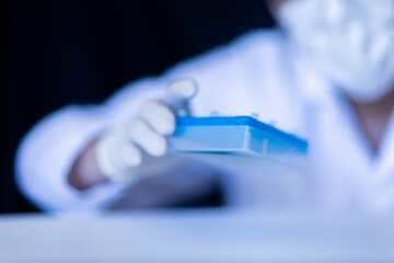 Production line pharmaceutical industry. Manufacturing of drugs and medications, pharmaceuticals.