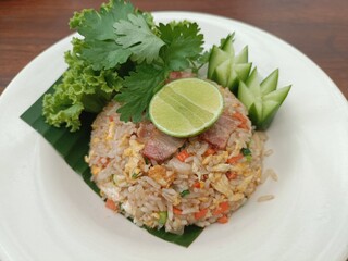 Delicious Thai-style Fried Rice with Pork