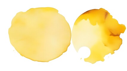 Yellow watercolor ring