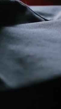 A black bag full of money in Russian currency. Concept on the topic of corruption and impunity of financial crimes in Russia. Russian money in the bag