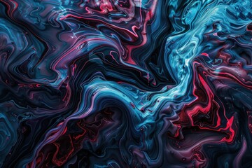 Obraz premium Abstract orange, blanc, and blue background with waves - Generative Ai. Beautiful simple AI generated image in 4K, unique.