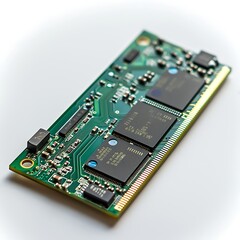 Solid State Drive isolated on white background.