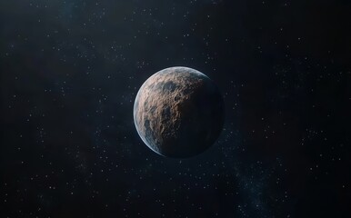Detailed 3D illustration of the Earth, solar system, and planets. High quality digital art - realistic visuals