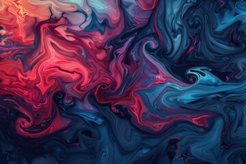Obraz premium Deep Blue Gradient Background - Serene and Soothing Oceanic Hue for Your Design Needs. Beautiful simple AI generated image in 4K, unique.