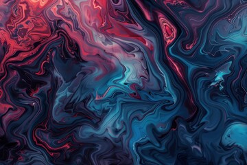 Obraz premium Deep Blue Gradient Background - Serene and Soothing Oceanic Hue for Your Design Needs. Beautiful simple AI generated image in 4K, unique.
