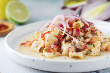 Ceviche, a fish dish of the cuisine of Peru