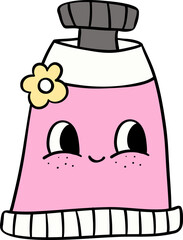 Pastel school supplies painting tube