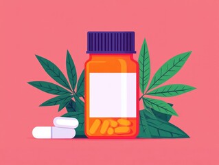 Flat design for an anti drug campaign aimed at preventing substance abuse promoting rehabilitation and recovery and empowering healthy lifestyle choices within the community  The minimalist