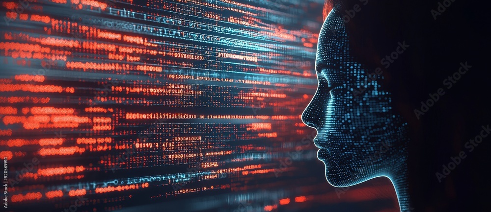 Poster through textual displays, businesses analyze automated data using stock and deep learning technology