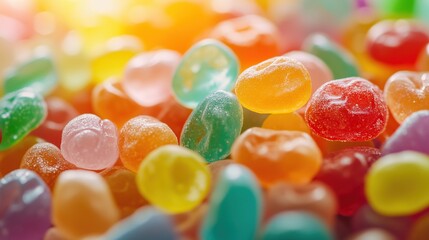 sweet jelly candy. sweet mix of sweet jelly