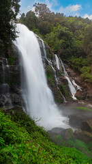 Wachirathan Waterfall in Chiang Mai, Thailand.
