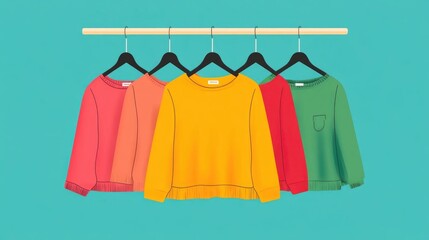 Retail Apparel E commerce Promotion Flat Design for Online Fashion Sales and Catalog  Showcasing fashion items discounts offers and sales announcements in a clean modern