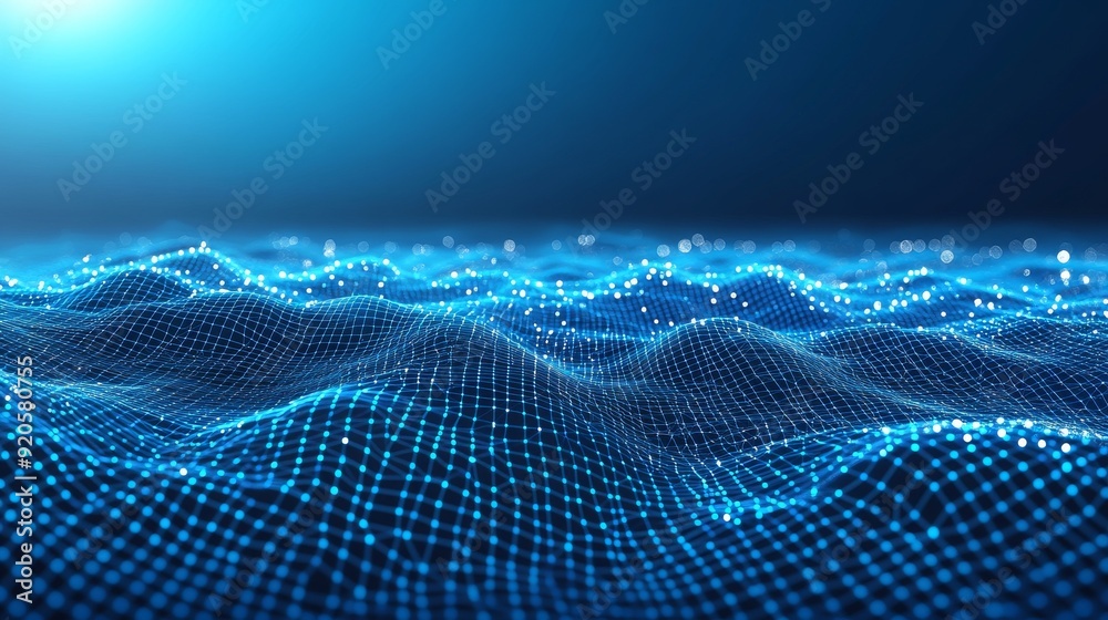 Poster 3d network connections with plexus design background. stock image aig21.