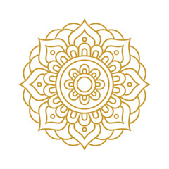 Mandala Frame Gold Vector Design Collection