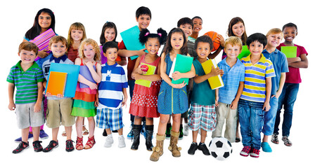 Fototapeta premium Diverse children png sticker, transparent background