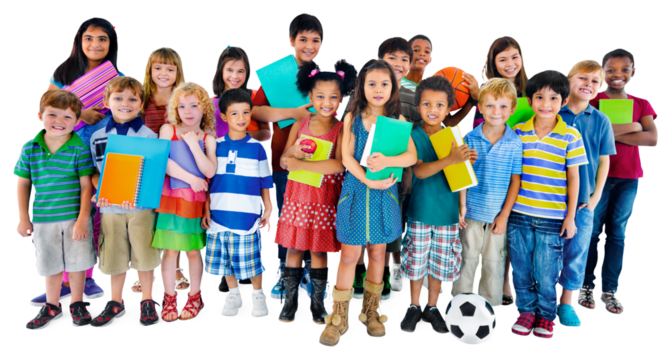 Diverse children png sticker, transparent background