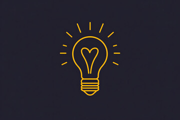 An icon of a light bulb symbolizing an idea, characterized by a simple and clean design.