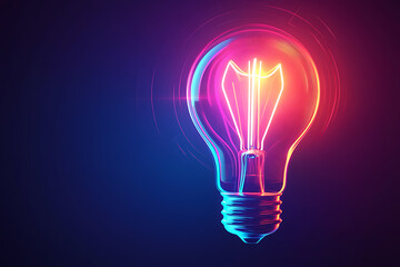 An icon of a light bulb symbolizing an idea, characterized by a simple and clean design.