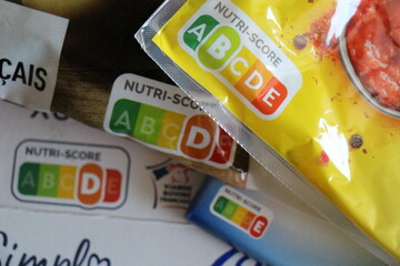 Nutri Score nutrition label symbol healthy eating for food