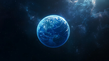 Obraz premium 宇宙からみた地球