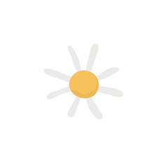 PNG cute daisy illustration sticker, transparent background