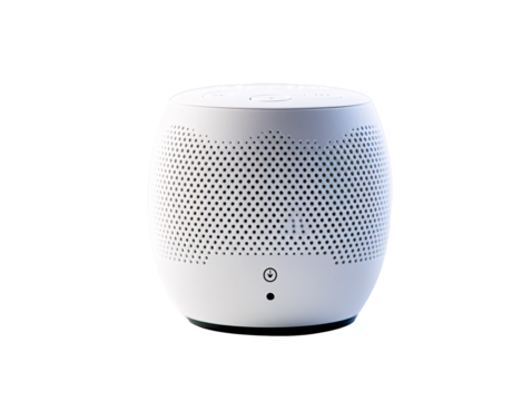 a white round object with holes