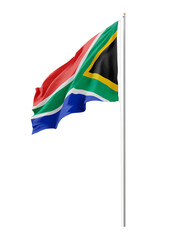 Png flag of South Africa collage element, transparent background