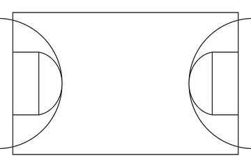 PNG Basketball court outline, transparent background © Rawpixel.com