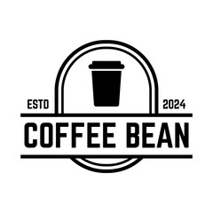 Coffee logo vector icon illustration hipster retro vintage