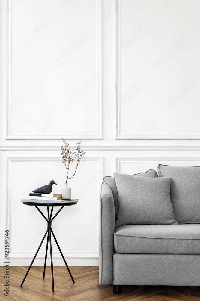 Sticker Minimal sofa png mockup living concept